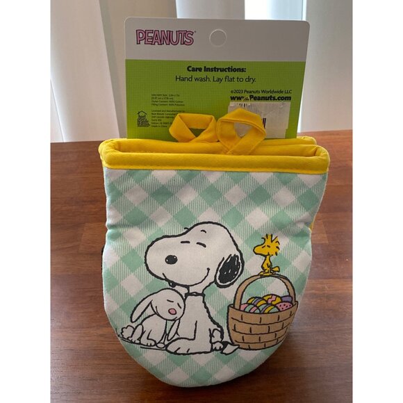 Easter Peanuts Snoopy Woodstock 2 pack mini Mitts cooking oven NEW - Picture 4 of 7